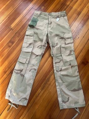 Men's Desert Camo Cargo Pants - Tan Camo Utility Style